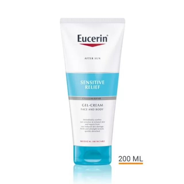 EUCERIN SUN AFTER SUN UMIRUJUĆI GEL-KREM ZA NEGU OSETLJIVE KOŽE POSLE SUNČANJA 200ML
