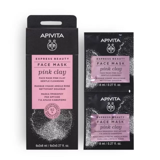 APIVITA MASKA RUŽIČASTA GLINA 2X8ML
