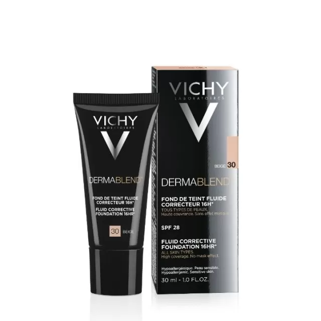 VICHY DERMABLEND CORRECTOR Tečni korektivni puder SPF 35, 30 ml, 30 Beige