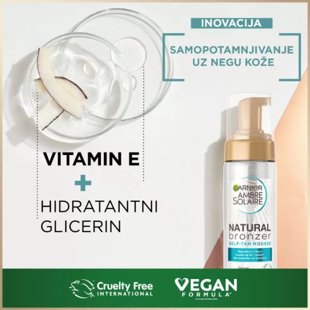 GARNIER AMBRE SOLAIRE PENA ZA SAMOPOTAMLJIVANJE 200ML