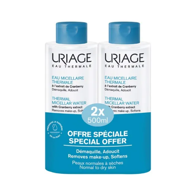 URIAGE PROMO MICELARNA VODA PLAVA 2X500ML