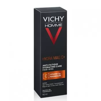 VICHY HOMME HYDRA MAG C+ Hidrantna nega protiv znakova umora za lice i područje oko očiju, 50 ml