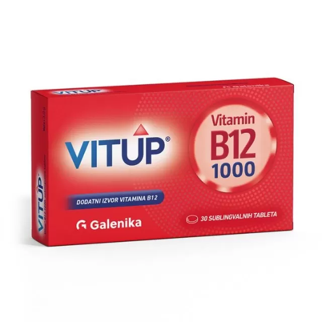 VITUP B12 1000MCG 30 SUBLINGVALNIH TABLETA