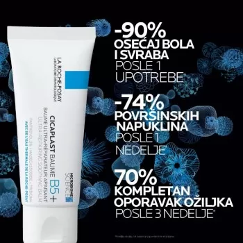 La Roche-Posay CICAPLAST BAUME B5 Balzam za bebe, decu i odrasle koji obnavlja i umiruje nadraženu kožu i trenutno umiruje osećaj peckanja, 40 ml