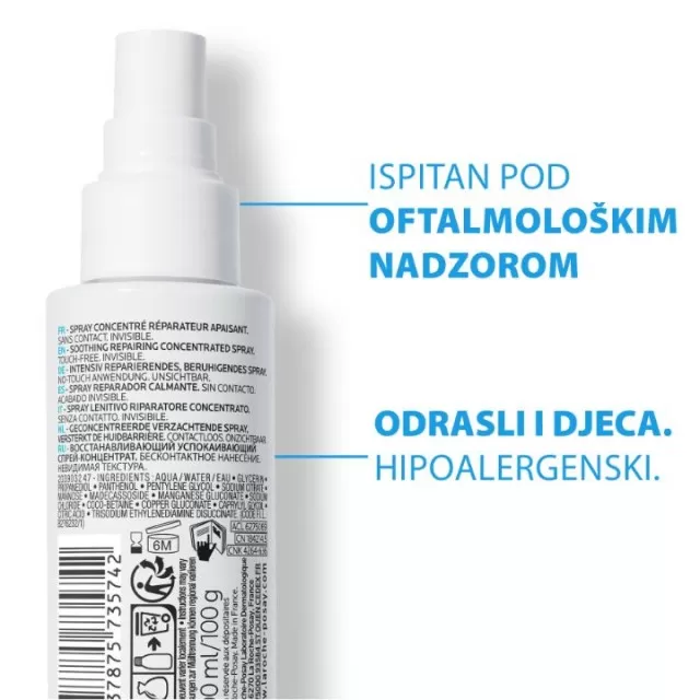 La Roche-Posay CICAPLAST SPRAY B5 Sprej koji obnavlja nadraženu ili oslabljenu kožu bez isušivanja, 100 ml