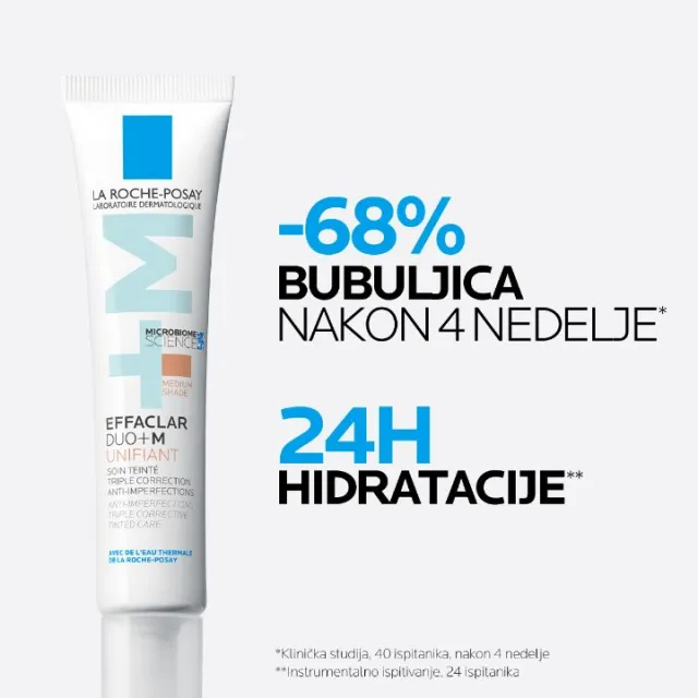 La Roche-Posay Effaclar Duo+M Tonirana krema - medium, 40 ml