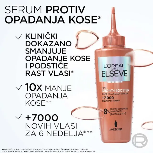 LOREAL ELSEVE GROWTH BOOSTER SERUM PROTIV OPADANJA KOSE 102ML