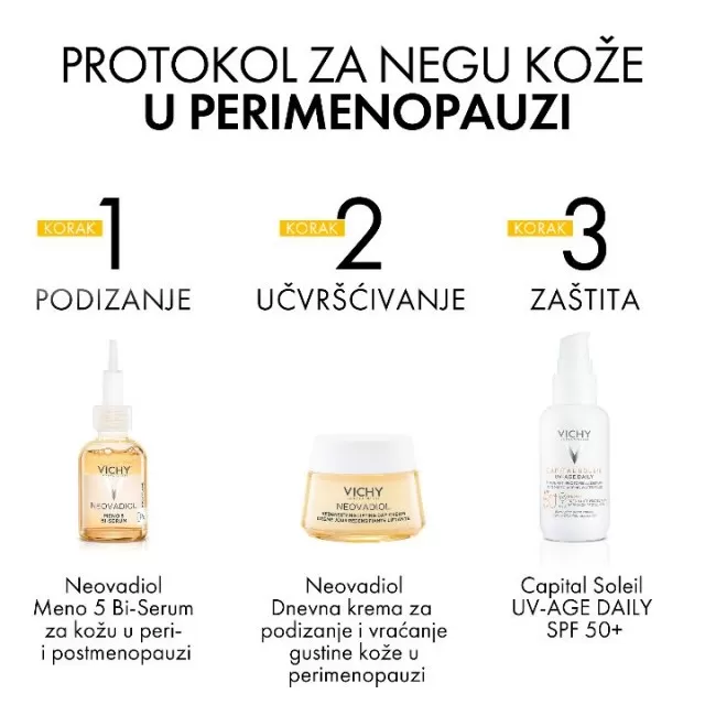 VICHY NEOVADIOL PERIMENO Dnevna nega za gustinu i punoću kože u perimenopauzi, normalna do mešovita koža, 50 ml