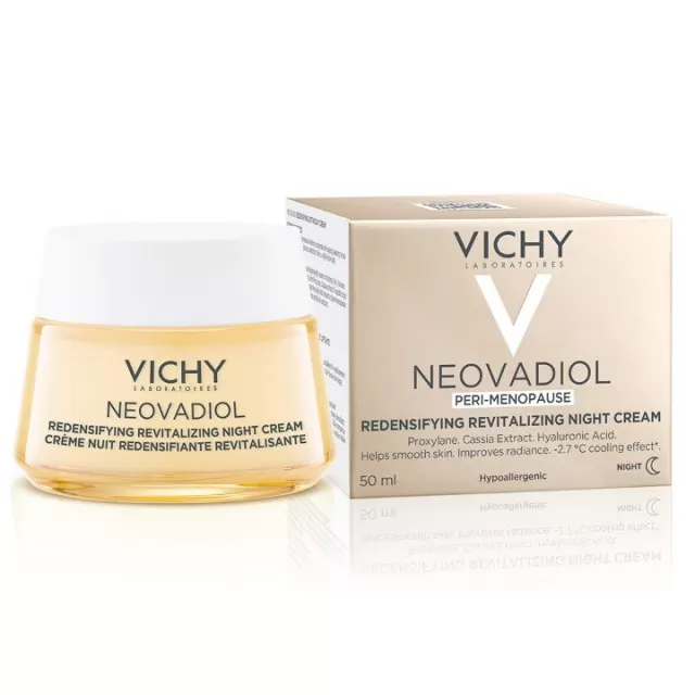 VICHY NEOVADIOL PERIMENO Noćna nega za gustinu i punoću kože u perimenopauzi s LHA kiselinom, 50 ml