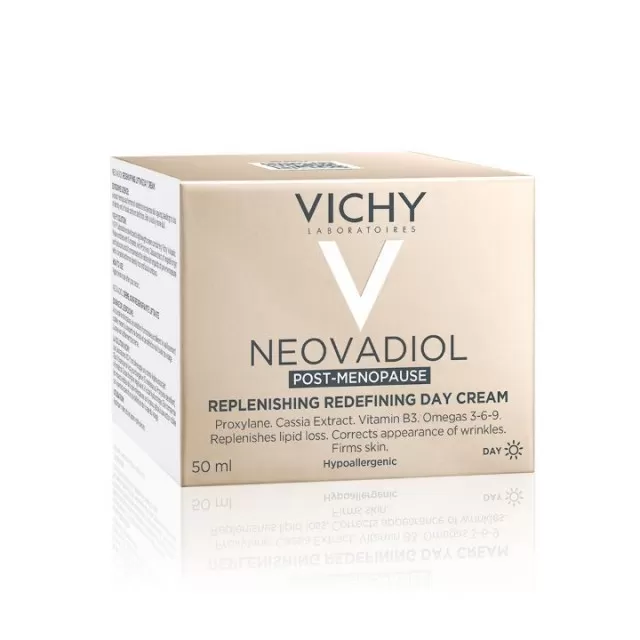 VICHY NEOVADIOL POSTMENO Hranjiva dnevna nega za čvrstinu kože i nadoknadu gubitka lipida u postmenopauzi, vrlo suva zrela koža, 50 ml