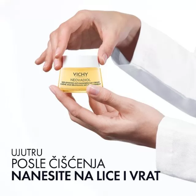 VICHY NEOVADIOL POSTMENO Hranjiva dnevna nega za čvrstinu kože i nadoknadu gubitka lipida u postmenopauzi, vrlo suva zrela koža, 50 ml