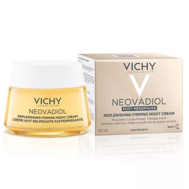 VICHY NEOVADIOL POSTMENO Hranjiva noćna nega za čvrstinu kože u postmenopauzi s omega kiselinama, 50 ml