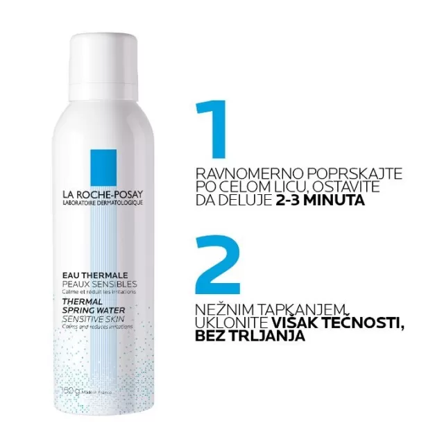 La Roche-Posay EAU THERMALE Termalna voda za osetljivu kožu novorođenčadi, dece, odraslih i trudnica, 150 ml