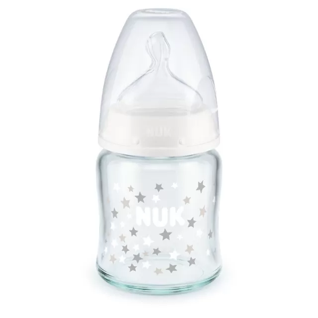 NUK STAKLENA FLAŠICA SA INDIKATOROM TEMPERATURE 120ML