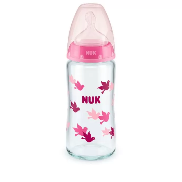 NUK STAKLENA FLAŠICA SA INDIKATOROM TEMPERATURE 240ML