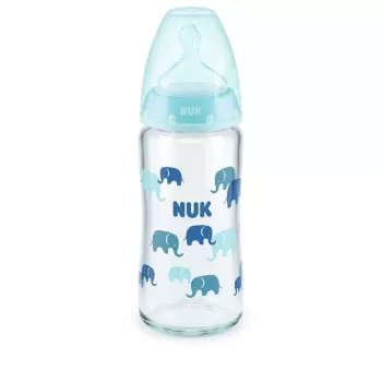 NUK STAKLENA FLAŠICA SA INDIKATOROM TEMPERATURE 240ML