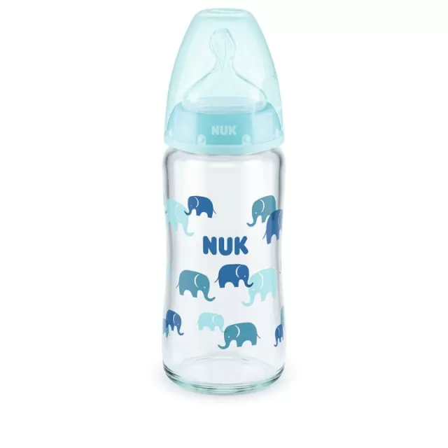 NUK STAKLENA FLAŠICA SA INDIKATOROM TEMPERATURE 240ML