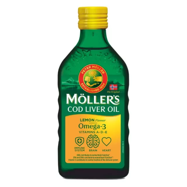 MOLLER`S OMEGA 3 ULJE JETRE BAKALARA UKUS LIMUN 250ML