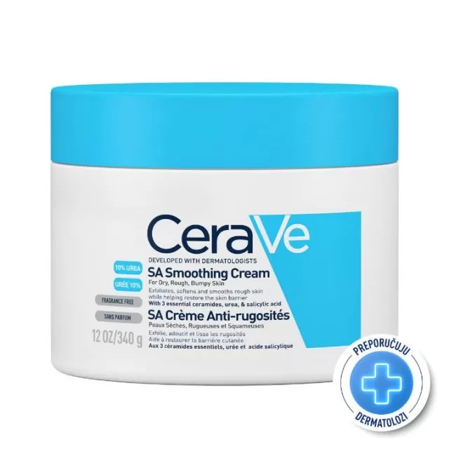 CERAVE SA SMOOTHING KREMA ZA ZAGLAĐIVANJE SUVE I GRUBE KOŽE 340ML