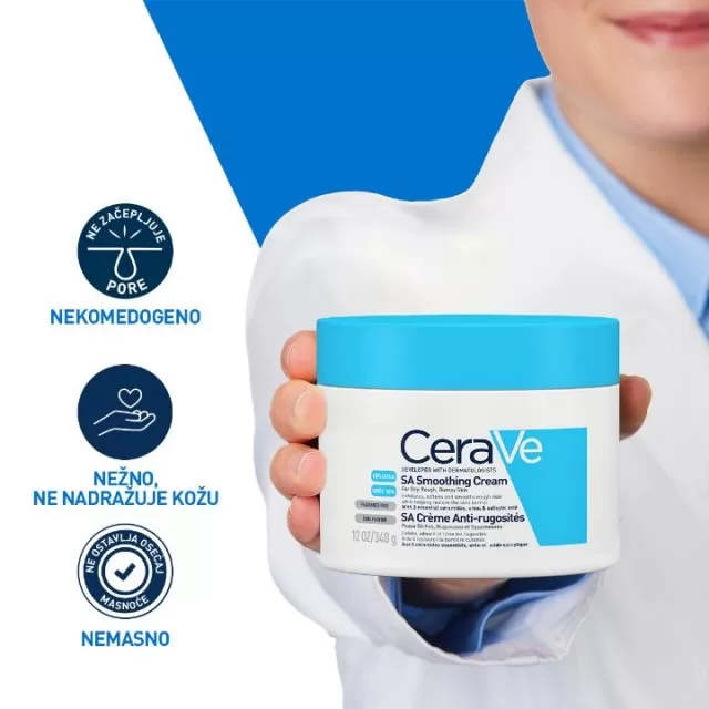 CERAVE SA SMOOTHING KREMA ZA ZAGLAĐIVANJE SUVE I GRUBE KOŽE 340ML