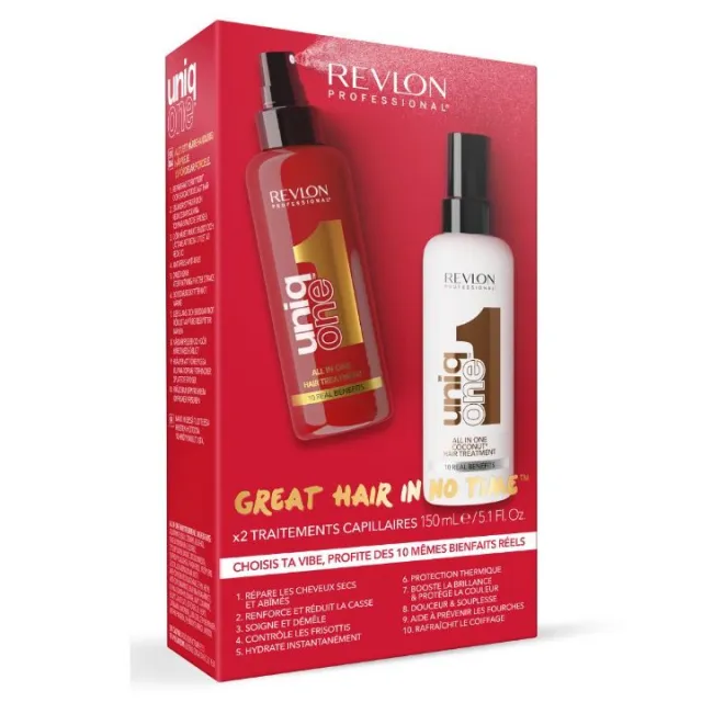 REVLON UNIQ ONE SET SPREJ UNIQ ONE 150ML CLASSIC + COCONUT SPREJ 150ML