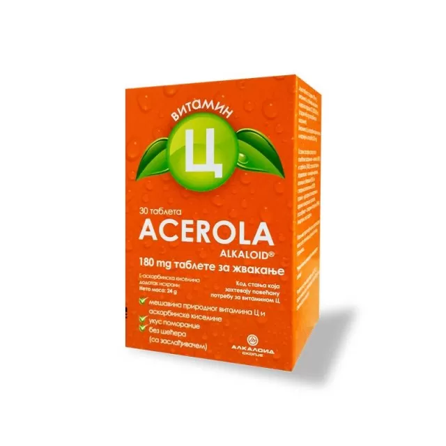 ALKAKAPS ACEROLA 180mg 30 TABLETA