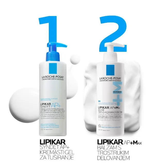 La Roche-Posay lipikar baume ap+max balzam sa trostrukim delovanjem 400ml