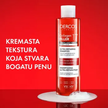Vichy Dercos Collagen 17 Filler Ultra-obnavljajući šampon 200 ml