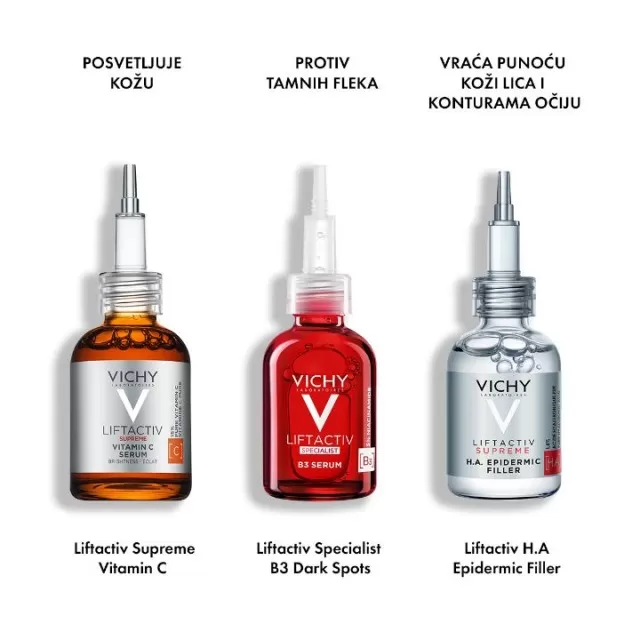VICHY LIFTACTIV SUPREME Vitamin C Fresh Shot za blistaviju kožu s 15% čistog vitamina C, 20ml