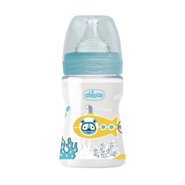 CHICCO WB PLASTIČNA FLAŠICA ANTI-COLIC PLAVA 150ML