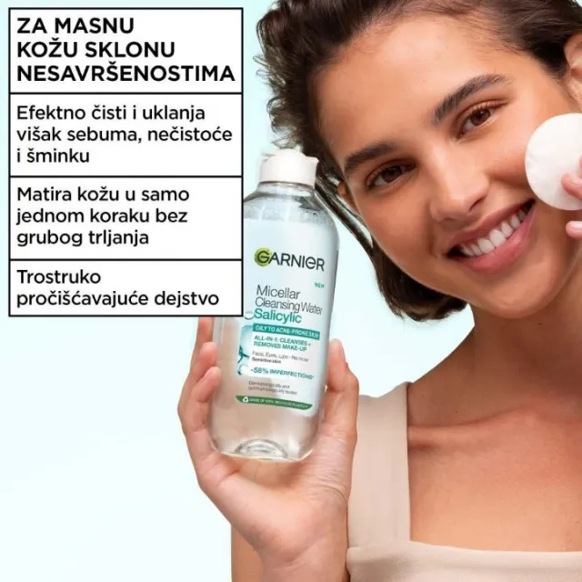 GARNIER PURE ACTIVE SALICYLIC MICELARNA VODA 400ML
