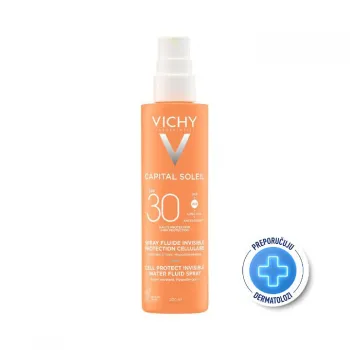 VICHY SUN CAPITAL SOLEIL - VODENO-FLUIDNI SPREJ ZA ZAŠTITU ĆELIJA KOŽE SPF30 - VISOKA ZAŠTITA, 200 ml