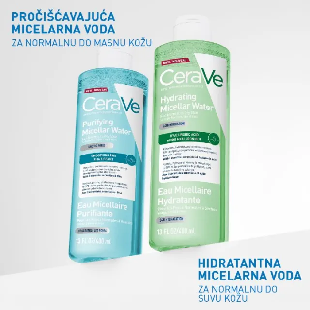 CeraVe Hidratantna micelarna voda za suvu kožu 400 ml