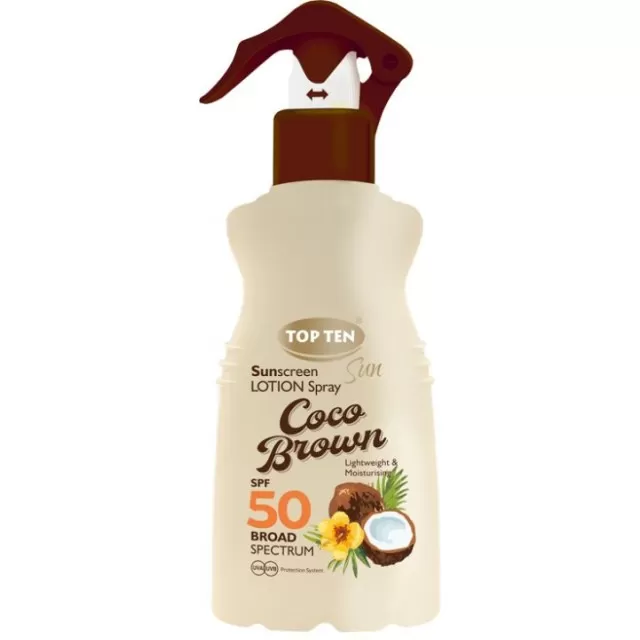 TOP TEN SUN COCO BROWN LOSION SPREJ SPF50 180ML