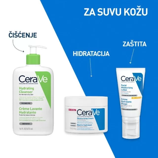 CERAVE HIDRANTNA EMULZIJA ZA ČIŠĆENJE ZA NORMALNU DO SUVU KOŽU 1000ML