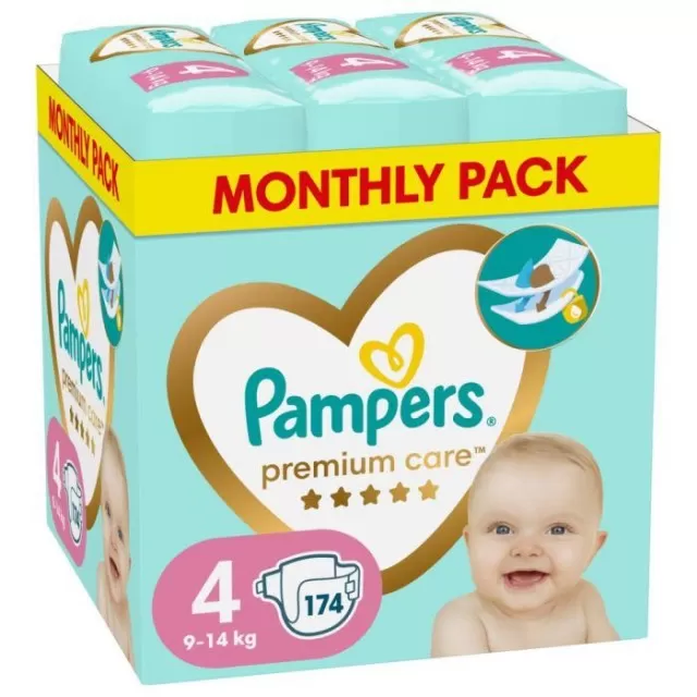 PAMPERS PREMIUM 4 MESEČNO PAKOVANJE A174