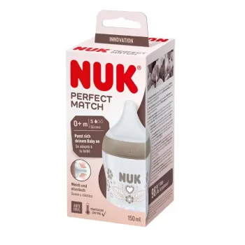 NUK PLASTIČNA FLAŠICA PERFECT MATCH HEARTH SUTTELFLASKE 150ML