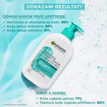 GARNIER HYALURONIC ALOE UMIRUJUĆI GEL ZA ČIŠĆENJE KREMASTE TEKSTURE 250ML