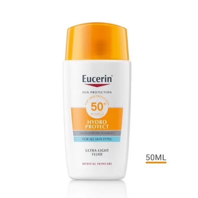 EUCERIN SUN HYDRO PROTECT ULTRALAGANI FLUID ZA ZAŠTITU LICA OD SUNCA SPF50+ 50ML