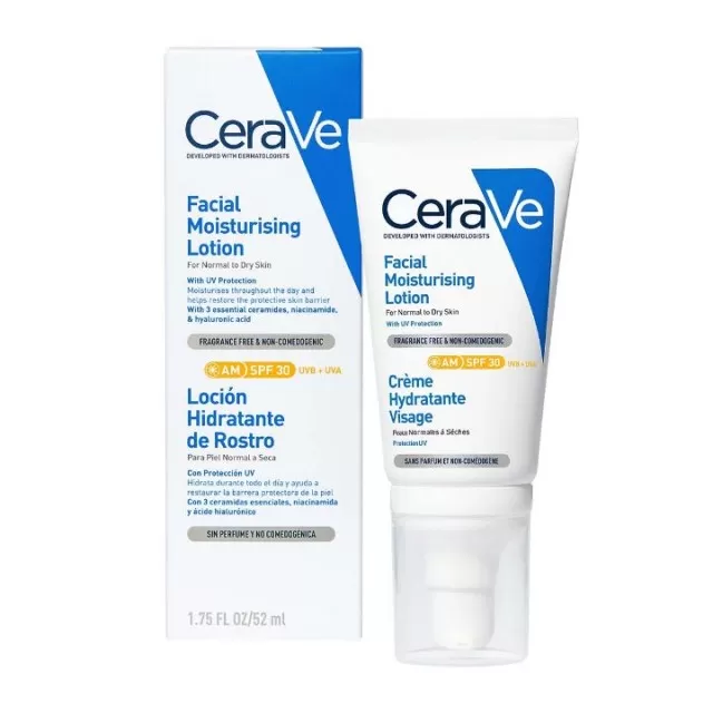 CeraVe Hidratantna nega za lice za normalnu do suvu kožu SPF30, 52 ml