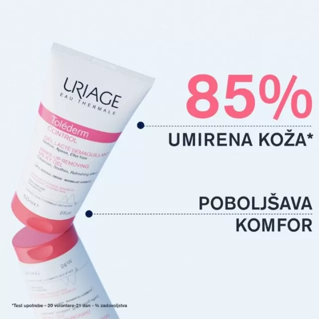 URIAGE TOLEDERM MLEČNI GEL ZA SKIDANJE ŠMINKE 150ML