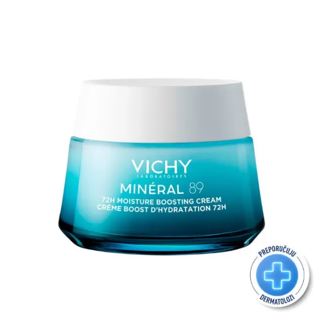 VICHY MINÉRAL 89 Krema za intenzivnu hidrataciju tokom 72 časa za sve tipove kože, 50 ml