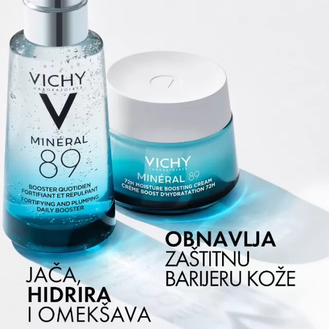 VICHY MINÉRAL 89 Krema za intenzivnu hidrataciju tokom 72 časa za sve tipove kože, 50 ml