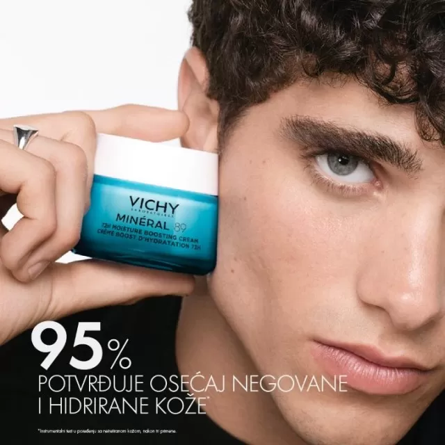 VICHY MINÉRAL 89 Bogata krema za intenzivnu hidrataciju tokom 72 časa za suve do vrlo suve kože, 50 ml