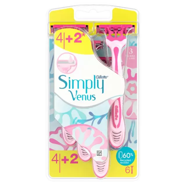 GILLETTE VENUS SIMPLY BRIJAČ ZA JEDNOKRATNU UPOTREBU A4+2