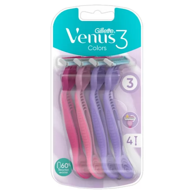 GILLETTE VENUS 3 COLOR BRIJAČ ZA JEDNOKRATNU UPOTREBU A4