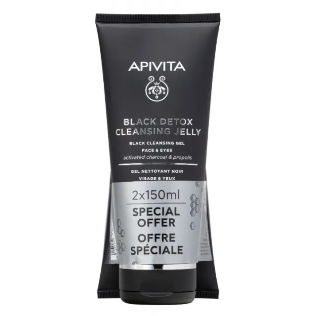 APIVITA PROMO CRNI DETOX GEL 2x150ML
