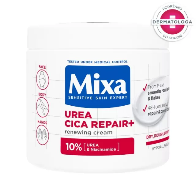 MIXA UREA CICA REPAIR+ 10% KREMA 400ML