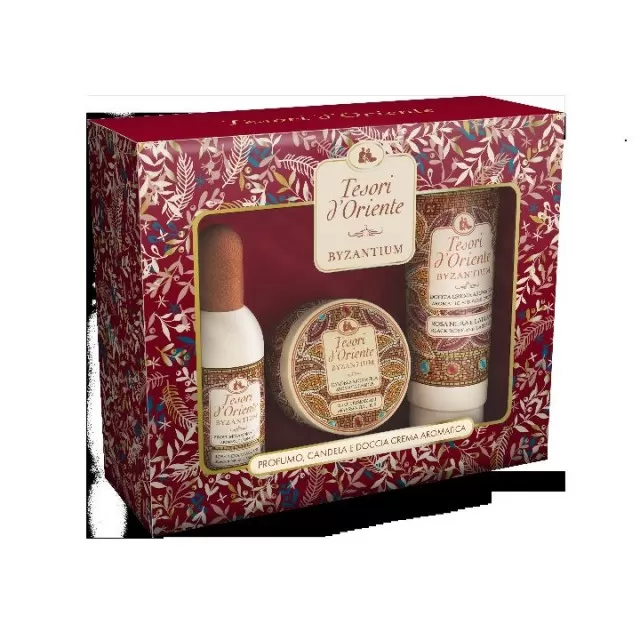 TESORI D'ORIENTE SET (EDT+GEL ZA TUŠIRANJE+SVEĆA) MIX