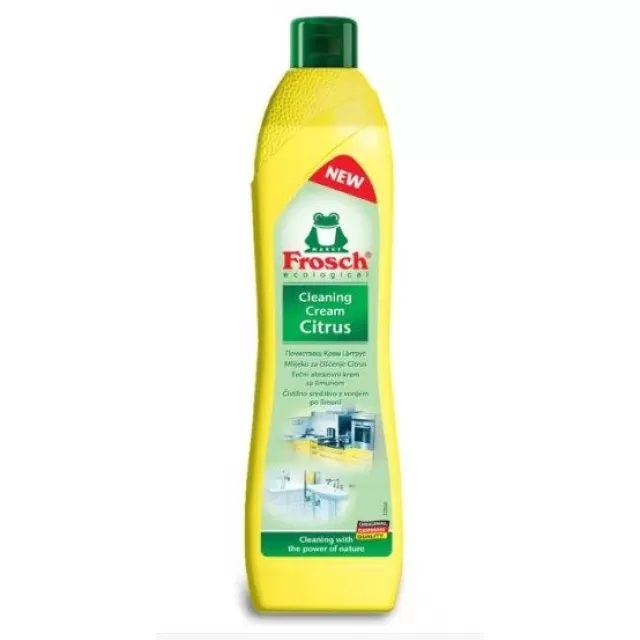 FROSCH ABRAZIVNO SREDSTVO ZA ČIŠĆENJE KUPATILA I KUHINJE CITRUS 500ML